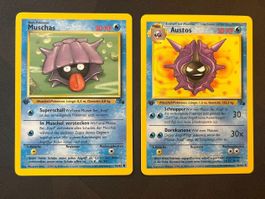 Pokemon -  1 Edition  Karte Fossil   Muschas Austos