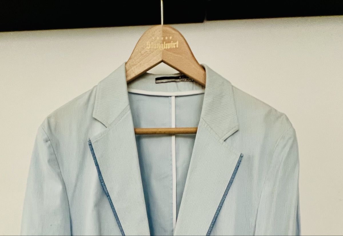 Giacche: Orka Design , Damat, TWEEN Sommer-Blazer, hellblau, Gr. 48 – Nuovo (secondo la descrizione) da Uetikon am See venduto da jue_hy6z