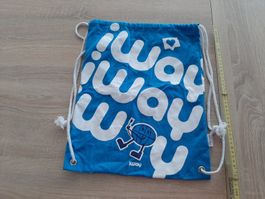 Stoff - Rucksack mit Tragriemen, 33 cm x 42 cm mit Innenfach