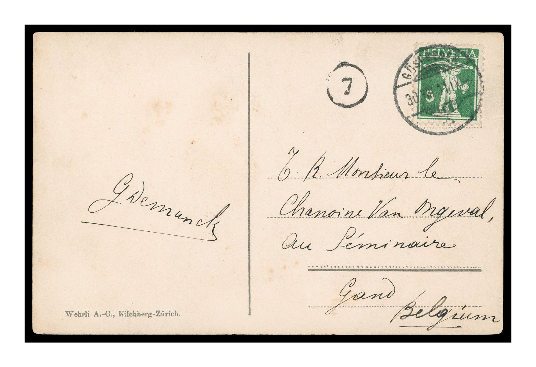 Cartoline postali: V WALDSTÄTTERSEE - 1911 "Reliefs" – Usato da Onex venduto da gonsla01 1