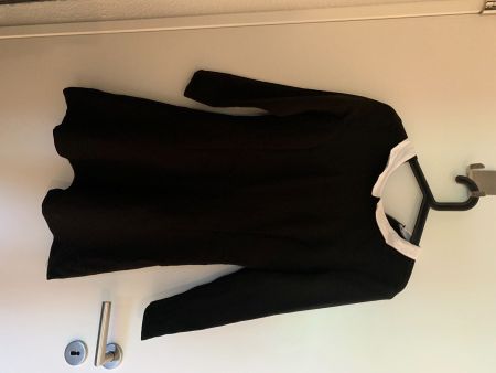New business black dress white collar