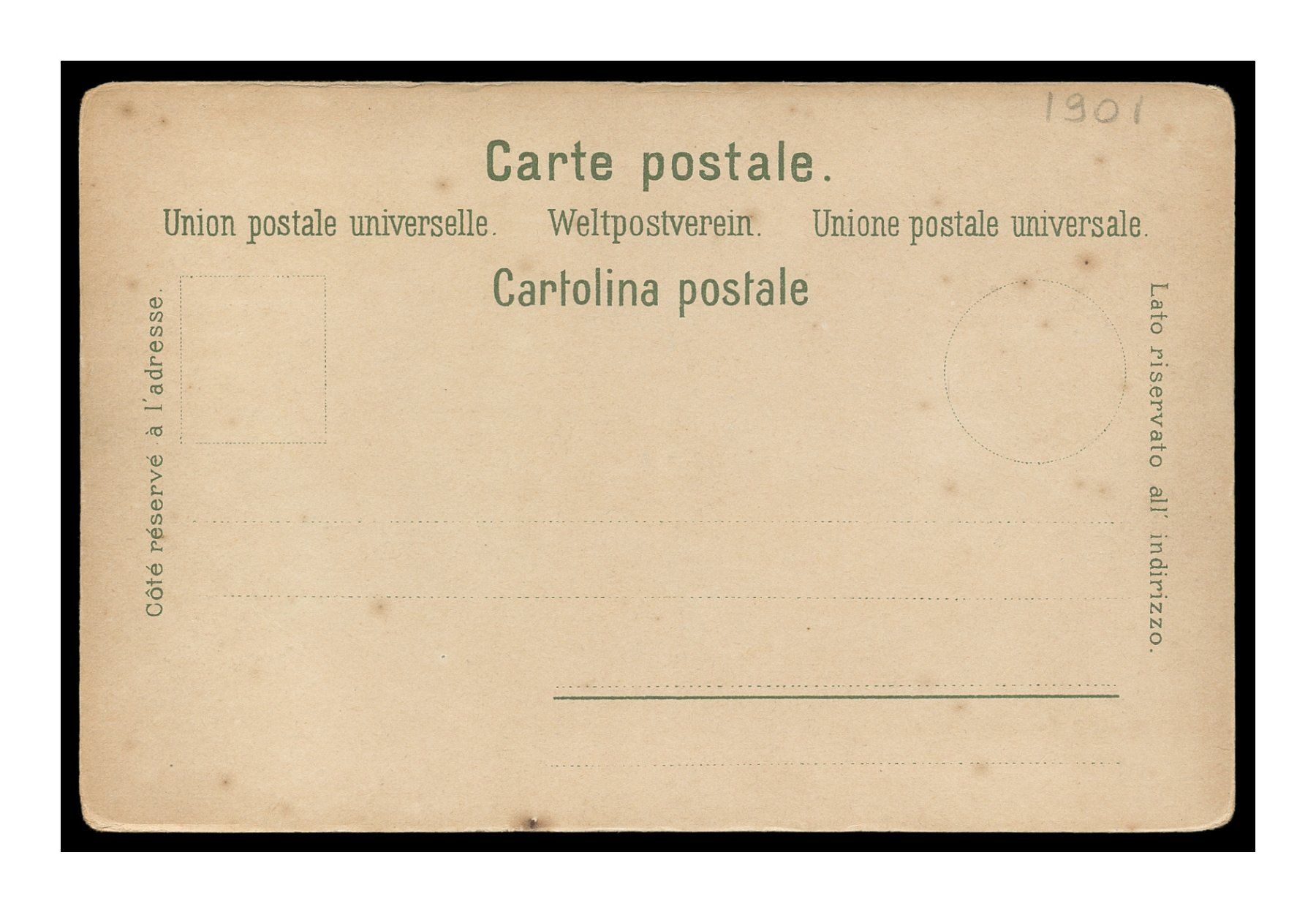 Ansichtskarten: ORIA - 1901 "Lago di Lugano" – Gebraucht aus Onex von gonsla01 1