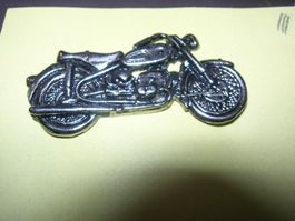 Motorrad Pin # lll Metall, Silberfarben!🏍️😎