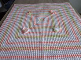 BABYDECKE MIT SCHMETTERLINGEN IN 3D