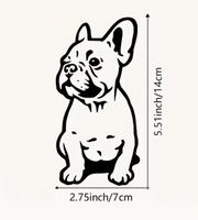AUTOAUFKLEBER FRANZ. BULLDOGGE NEU