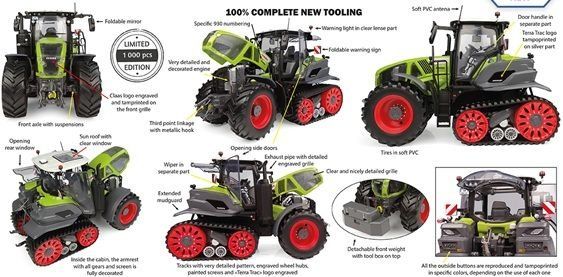 Kit di modellismo & Modellini statici: 1:32 Claas Axion 930 Terra Trax – Nuovo e nell'imballaggio originale da Affoltern am Albis venduto da Modellshop-8910 4
