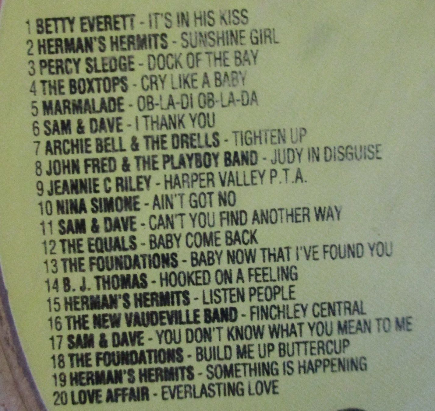 CD: CD  Sammlung THE SIXTIES / Total 10 CD`s – Usato da Flumenthal venduto da novbra 7