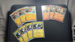 Lot de cartes Pokémon Miriadon, Hawlucha, Arcanine 
