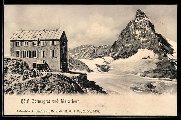 Ansichtskarten: Gornergrat, Hotel Gornergrat und Matterh – Gebraucht aus Berlin von bartko-reher