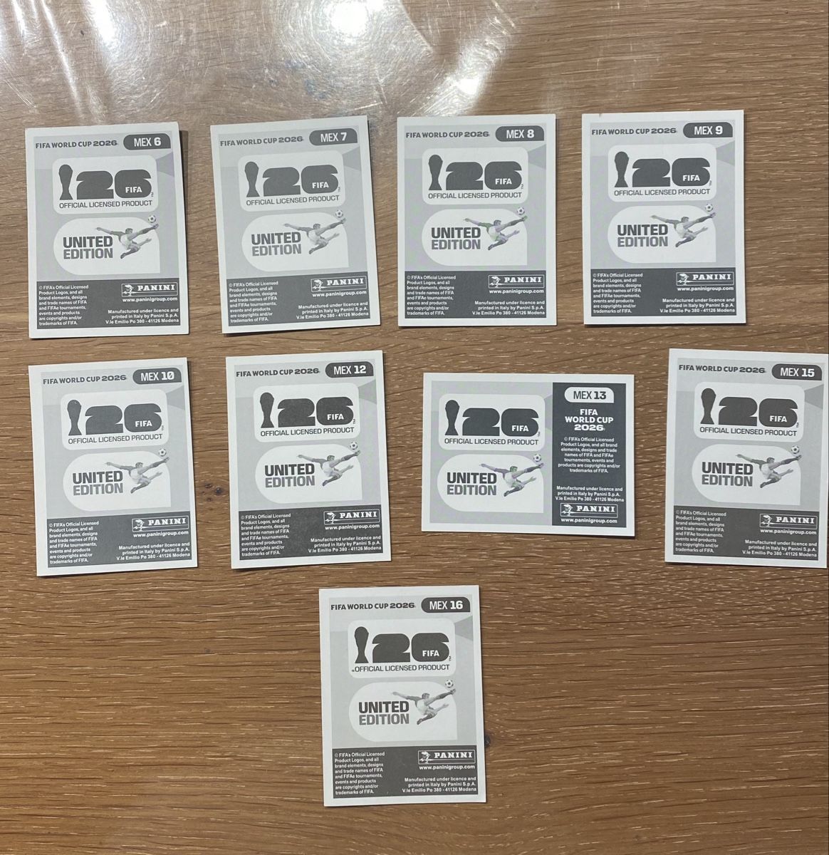Panini Carte collezionabili: Panini Stickers - MEX - 9 Stickers – Nuovo (secondo la descrizione) da Adliswil venduto da didoli 1