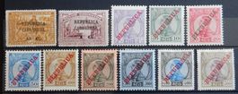 Cabo Verde Portugal Kolonie ex. Kat. 101-131 */(*) 1912/13