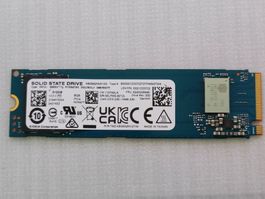 Kioxia SSD 512GB NVMe M.2 gebraucht funktionsfähig