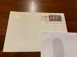 Wallis Neuenburg Ersttagbrief 1965 Briefmarke Schweiz Top