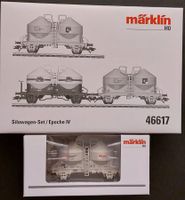 Märklin 46617/18 - 4 Staubgut-/Silowagen - RARITÄT!