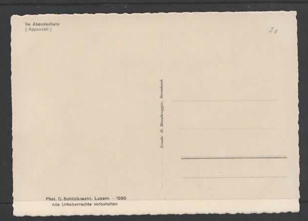 Cartes postales: APPENZELL im ABENDSCHEIN     (R – D'occasion à Ruggell par Masescha 1