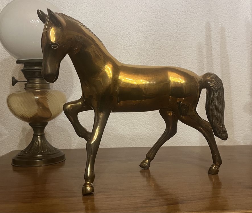 Ancienne Statuettes Chevaux en Laiton (D'occasion) à Vallamand pour CHF