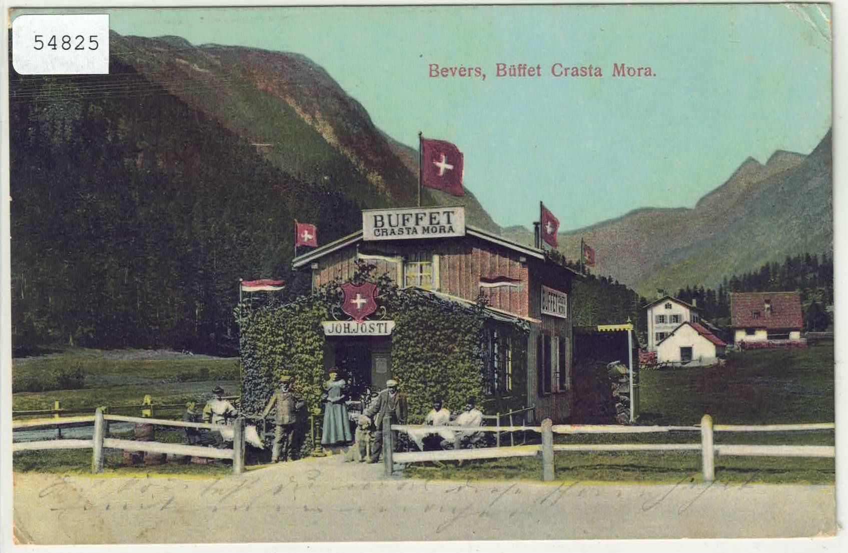 Cartoline postali: Bevers - Büffet Crasta Mora - animee - coloriert – Usato da Ettingen venduto da Kartenplanet