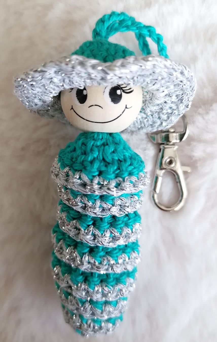 Tutte le decorazioni: Handgemacht Glückswürmchen 3 Stück Türkis – Nuovo e nell'imballaggio originale da Rümlang venduto da TRICE67 1