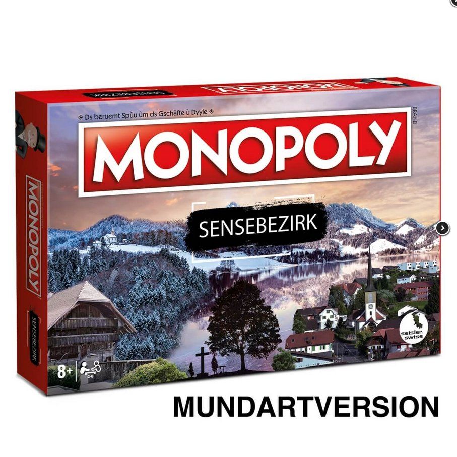 Giochi: MONOPOLY - Sensebezirk (Mundartversion) – Nuovo e nell'imballaggio originale da Oensingen venduto da Liquidations-Shop 2