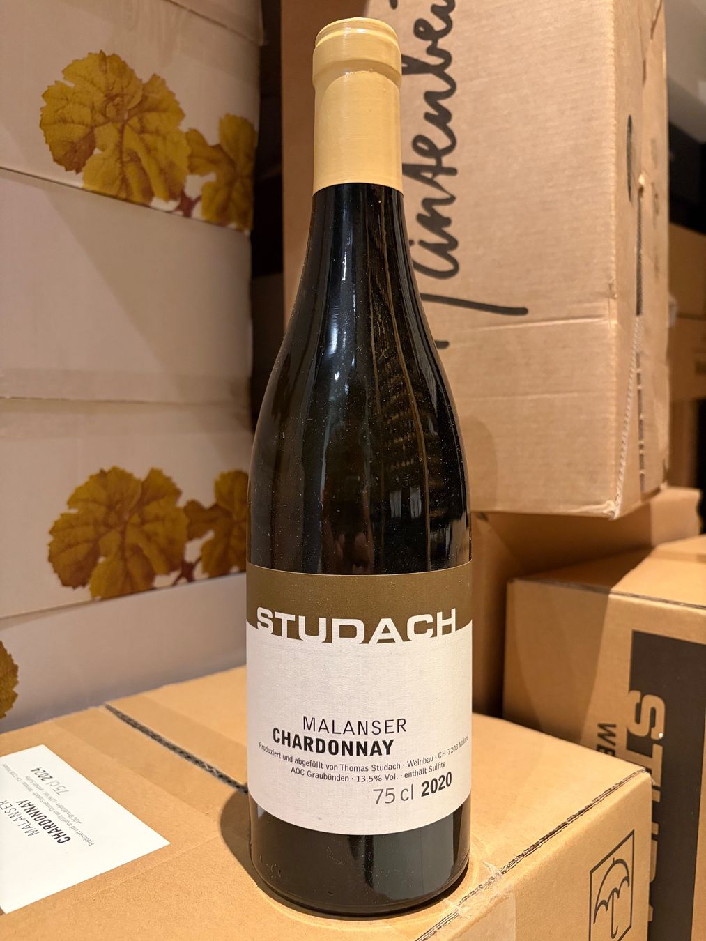Studach Wein: Thomas Studach Chardonnay 2020 – Neu und originalverpackt aus Liestal von Rockthat