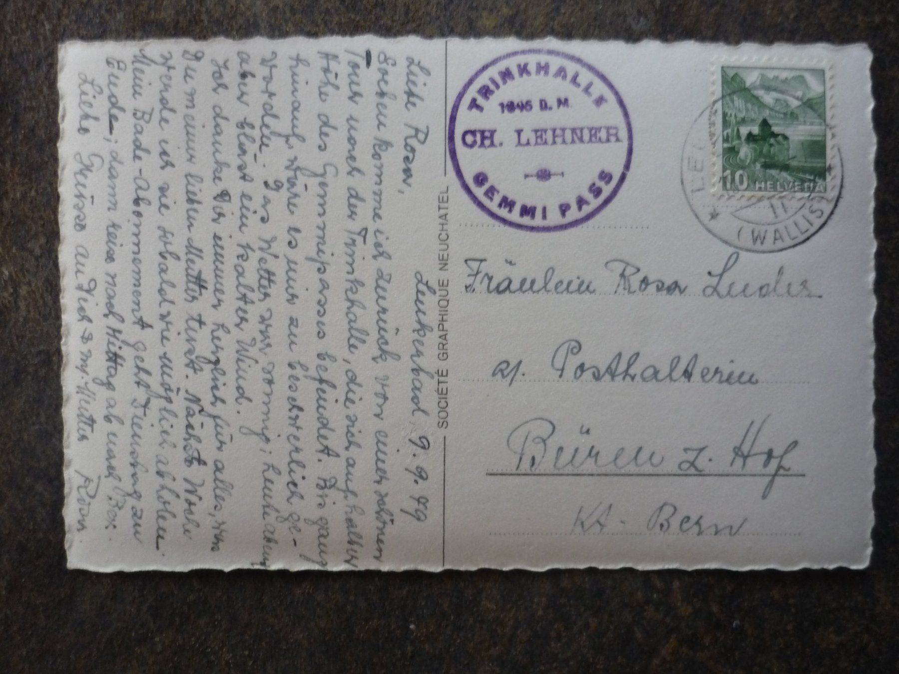 Cartoline postali: Ansichtskarte Gemmi Pass Leukerbad Wallis gute Erhaltung – Usato da Langnau i. E. venduto da Laendu7000 1