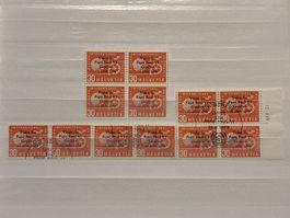 Timbres Helvetia Pape Paul VI 1969 lot de 12 pièces