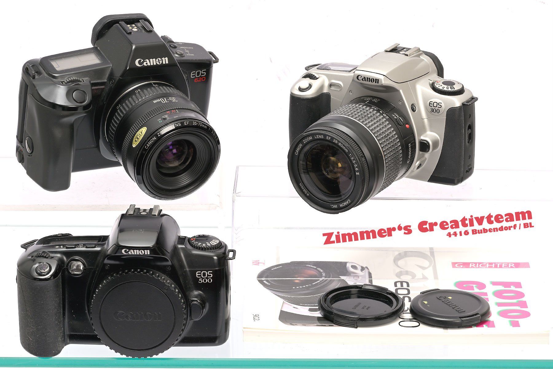 Canon Appareil photo: 3 CANON Kameras, EOS 500, EOS 300, EOS 620, Objektive – D'occasion à Bubendorf par zimmers_creativteam