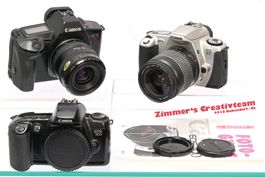 3 CANON Kameras, EOS 500, EOS 300, EOS 620, Objektive