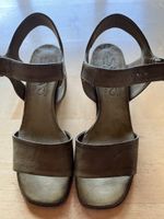 Sommer Sandalen von ShoTo, Gr. 36, oliv-braun, Leder, Top!
