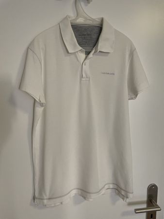 Polo Calvin Klein Jeans  Bianca da uomo ,Taglia L