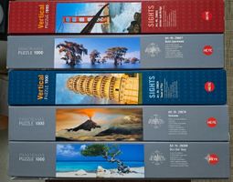 Lot de 5 Puzzles Heye 1000 pièces, Panorama et Vertical
