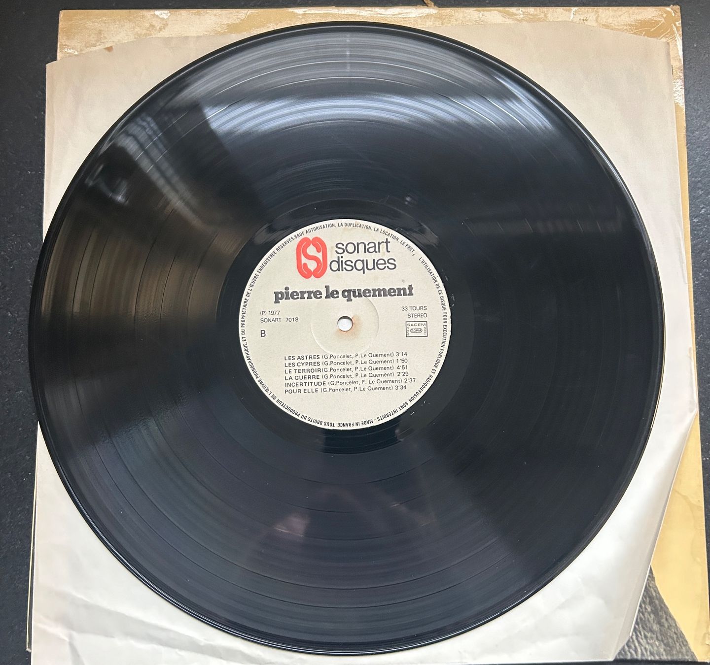 Schallplatten: LP Vinyl PIERRE LE QUEMENT mit Original Widmung – Gebraucht aus Brislach von gre_t5pb 5