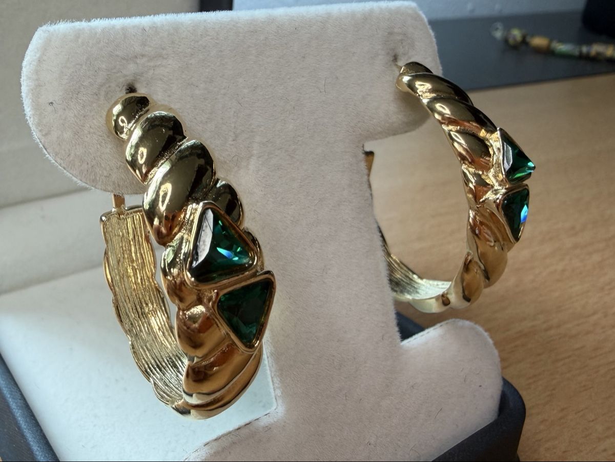 Orecchini pendenti & Orecchini a lobo: Vintage Ohrringe Clips Luxus Modeschmuck  – Usato da Lamone venduto da LaCantinaMagica 4