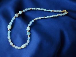Neue Halskette – Unikat 💎 Larimar, Aquamarin & Amazonit