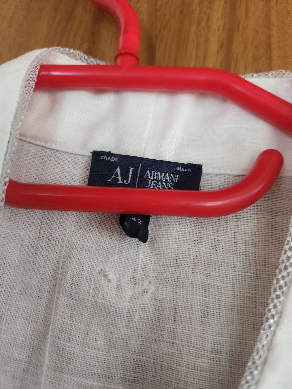 Armani Vestiti: Robe Armani Jeans Blanc Lin Taille 38/40 – Usato da Niedergösgen venduto da Eva2410 8