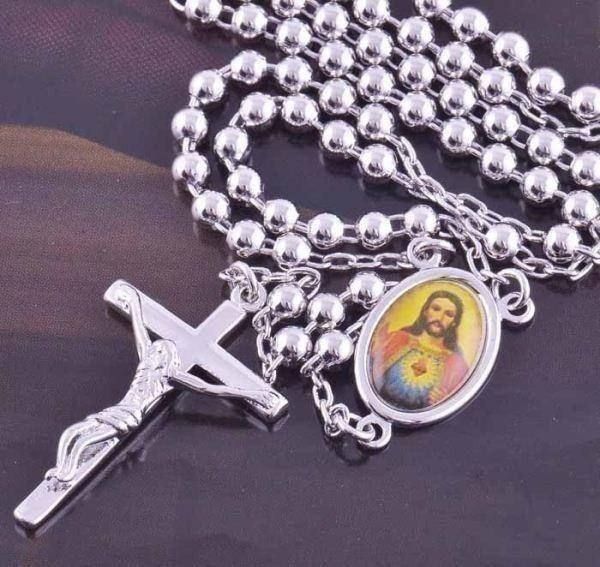 Rosenkranz Kette & Jesus Christus Kreuz Rosaire Jésus Christ