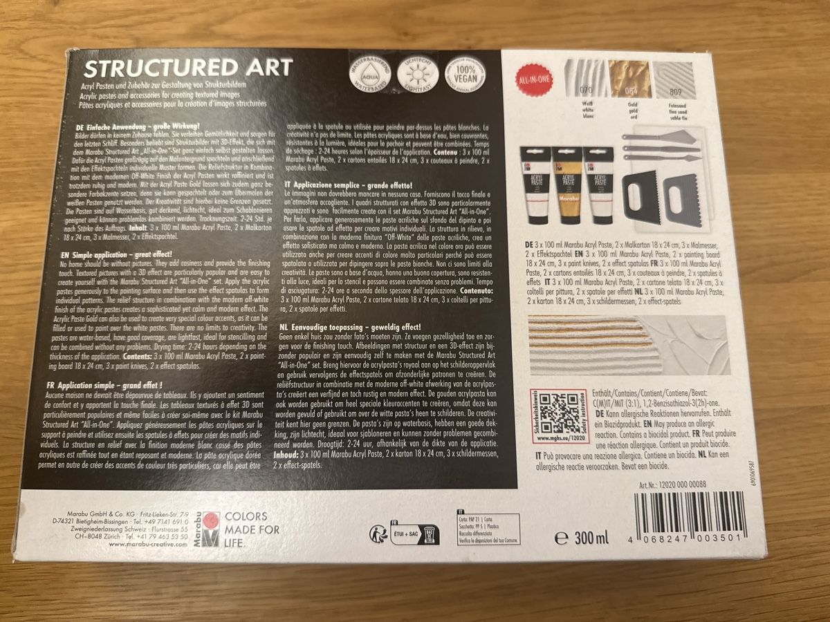 Foto & Immagini: Marabu Structured Art – Nuovo e nell'imballaggio originale da Sommeri venduto da L.DiNi 1