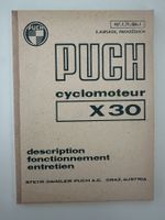 Original Puch X30 Anleitung Französisch 2. Auflage