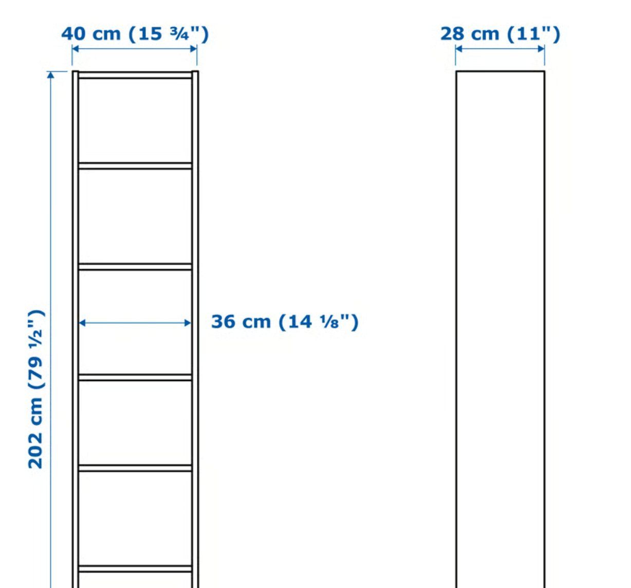 Ikea Scaffali: IKEA Billy Bücherregal weiss 40x28x202cm – Usato da Zürich venduto da Letzi-Kiosk 3