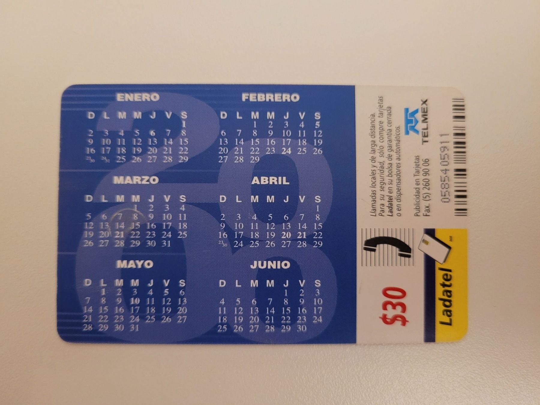 Schede telefoniche: Telefonkarte Mexiko ladatel Panasonic – Usato da Inwil venduto da Flower2325 1