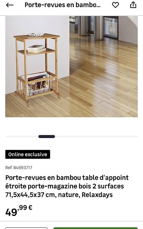 Set di piatti: Porte-revues en bambou table – Nuovo (secondo la descrizione) da Grand-Lancy venduto da papa_alex2010 1