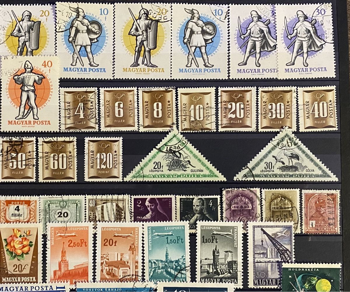 Tutti i francobolli: 94 timbres Hongrie – Usato da Petit-Lancy venduto da Solcarm 2