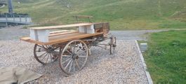 Antiker Pferdewagen aus Holz gebraucht Zustand