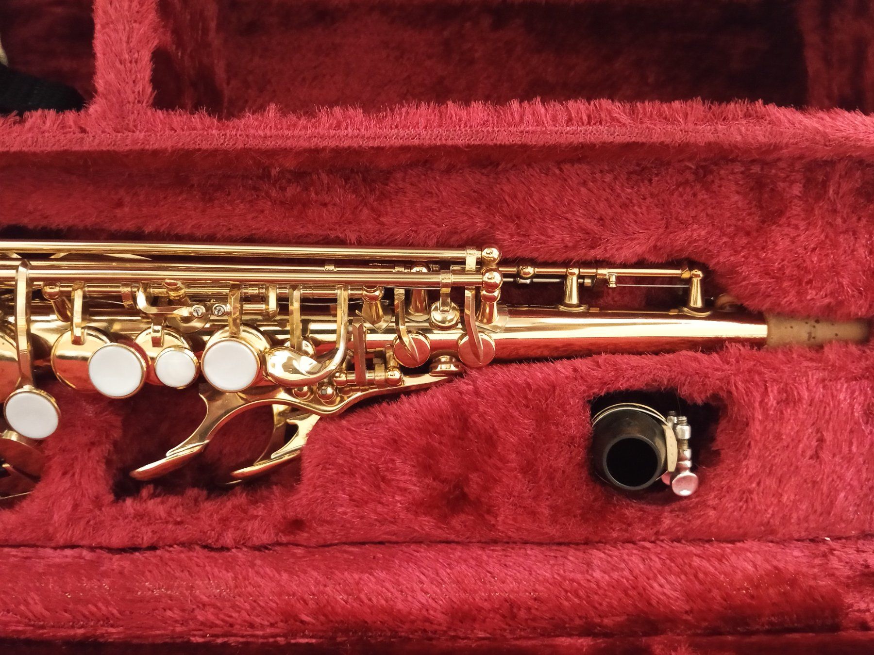 Yamaha Strumenti musicali: Saxophon Yamaha YSS_475 Sopran, Original – Usato da Allschwil venduto da B_M_W 6