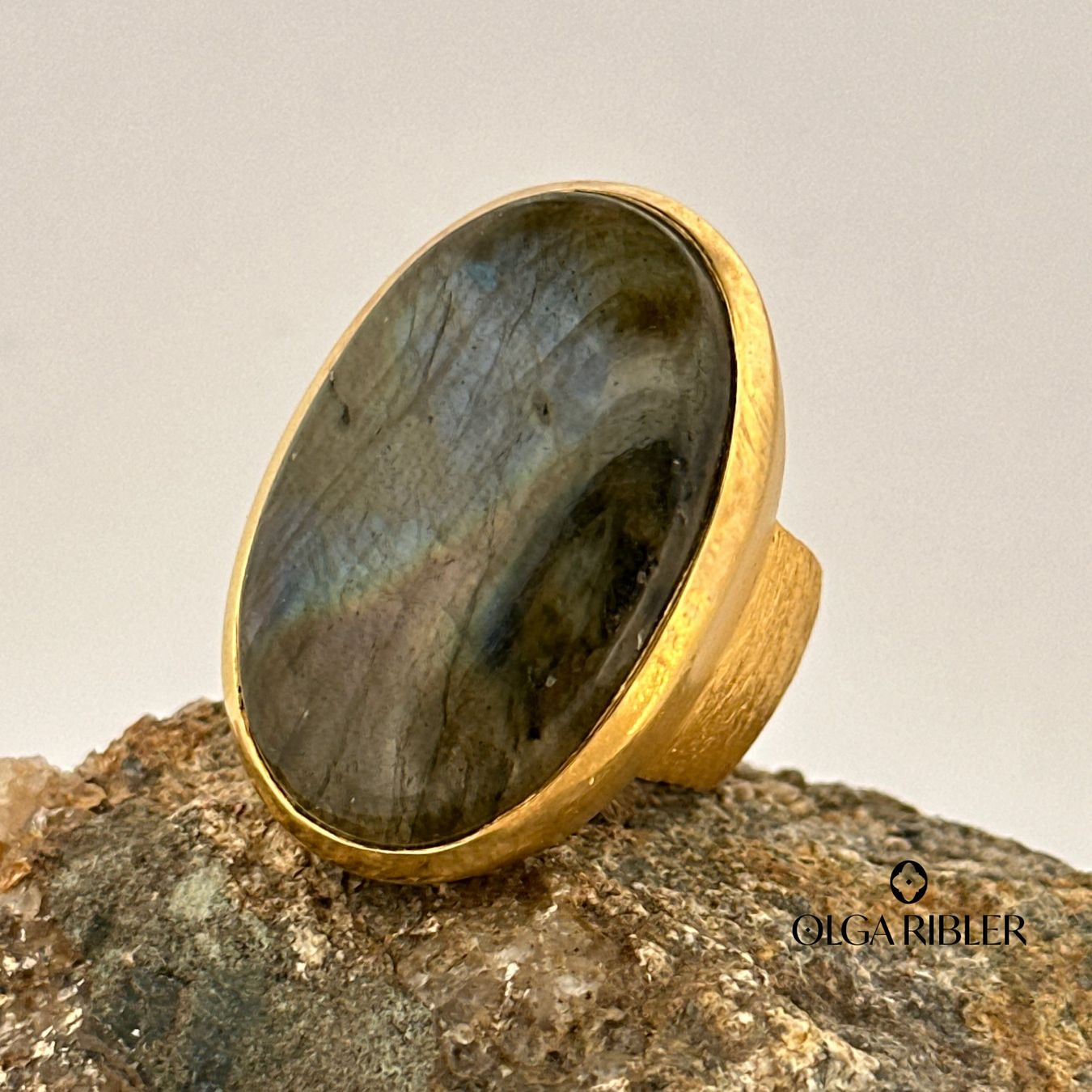 Olga Ribler Ringe: Statement Silber Ring 925 mit Labradorite Grösse 55 – Neu (gemäss Beschreibung) aus Luzern von Schmuckoutlet 4