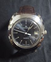 Montre Continental Quartz Swiss made, cuir marron