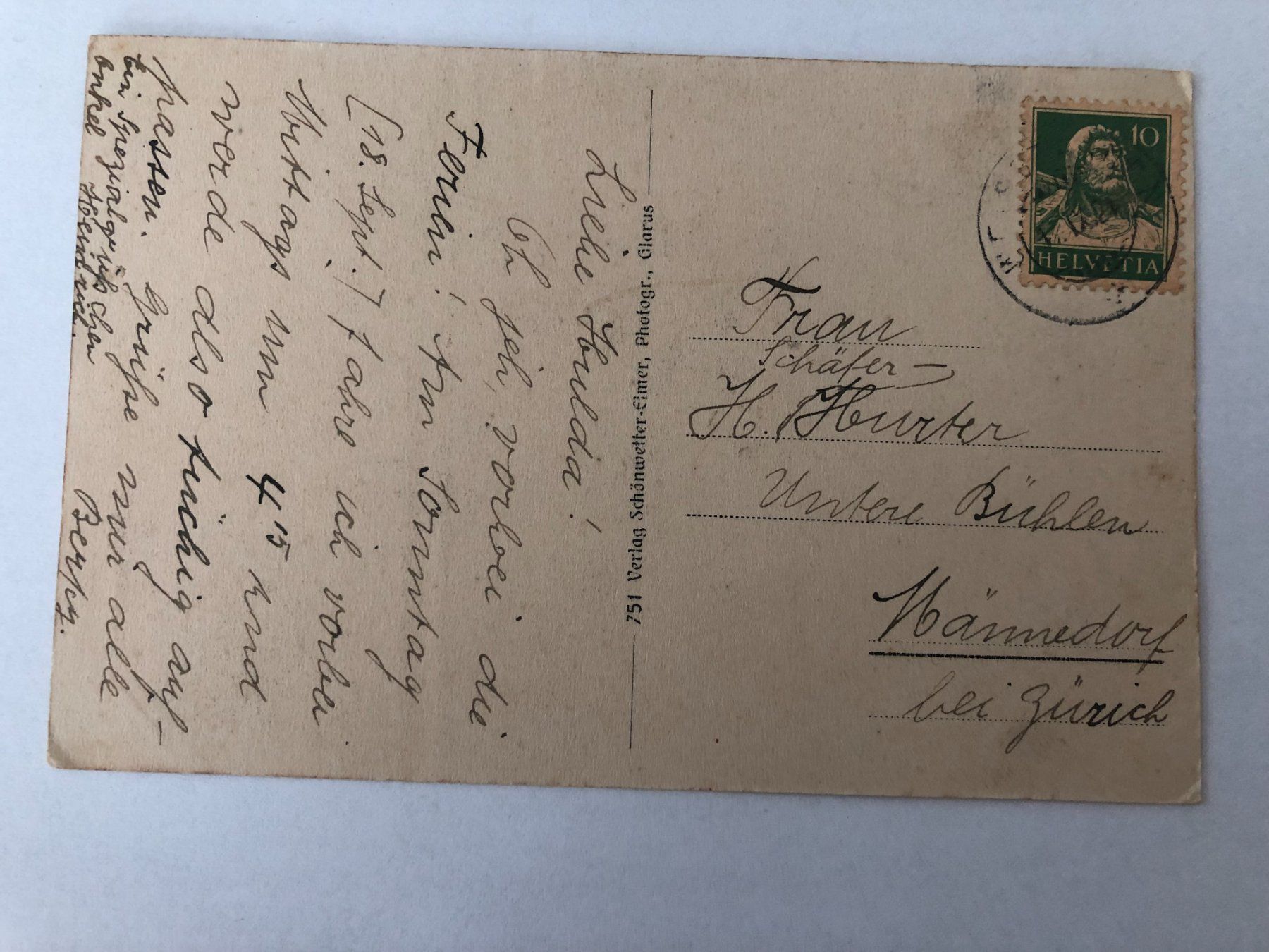 Cartes postales: Weisstannen gegen den Heidelpass – D'occasion à Pfäffikon ZH par Waltoversand 1