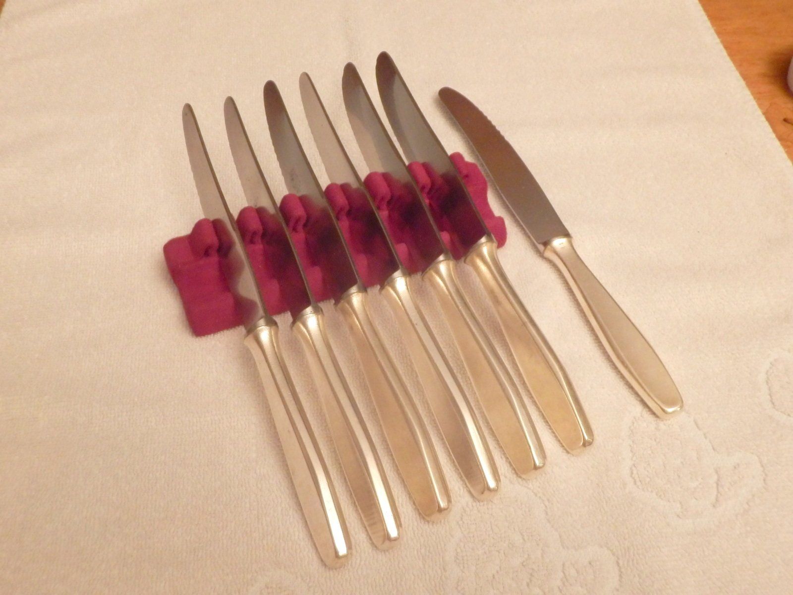 Coltelli da cucina: 7 Menümesser, Komet-Inox, Griffe versilbert, 22.5cm lang – Usato da Ueberstorf venduto da dinbau
