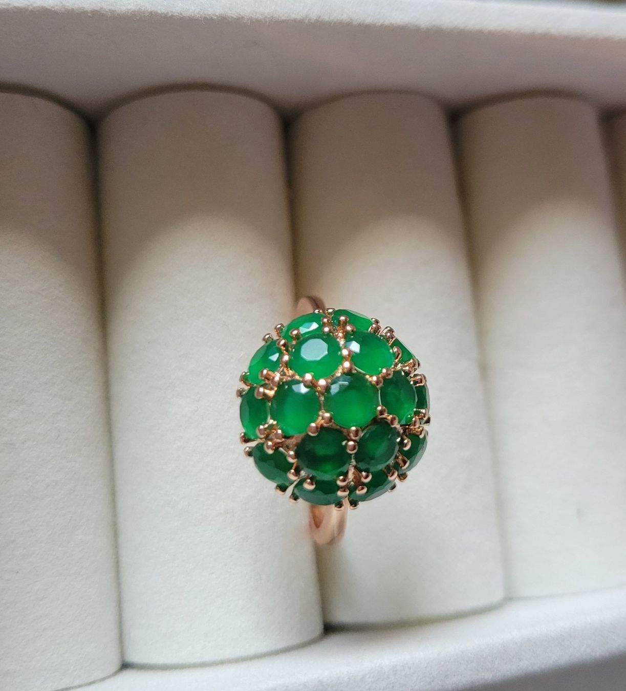 Anelli: Bague avec émeraude synthétique – Usato da Bernex venduto da Dariafr 5