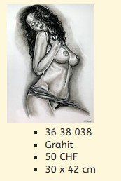 Dipinti: Liquidation !!   Original Graphitgemälde  36 38 038 – Nuovo (secondo la descrizione) da Hagenbuch ZH venduto da Art-Agency 2